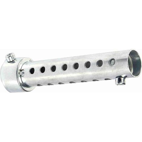 Pot D'échappement de Moto DB Killer - Insert de Déflecteur de Silencieux Amovible - Silencieux Amovible - Réducteur de Bruit Réglable - Argent avec Construction en Métal pour Tuyau (35mm) (1/5)