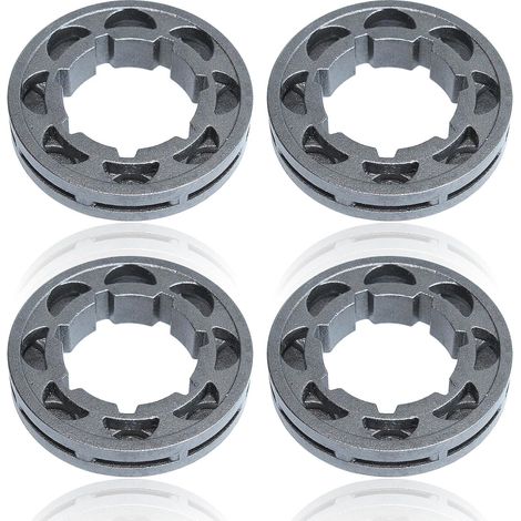 Lntyq 4 pièces 3/8" Jante de pignon (dents) pour Stihl 030, 031, 032, 038, 044, 046, 064, et pour Husqvarna 394 395 Tronçonneuse