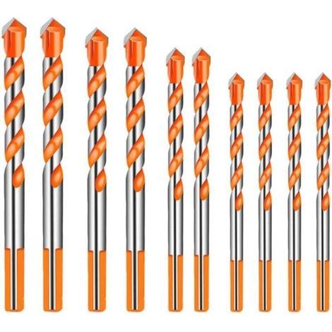 CCYKXA 10 Pièces Carbure De Tungstène Maçonnerie Foret Ensemble pour Céramique Porcelaine Métal Acier (6/8 /10 /12mm) (1/5)