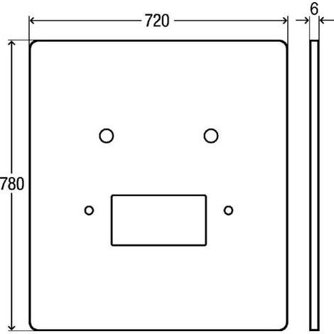 VIEGA 785536 Plaque de recouvrement pour lavabo (1/3)