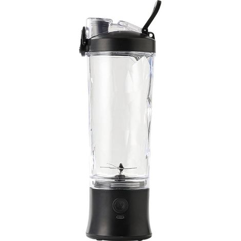 Kabelloser, tragbarer Mixer/Smoothie-Maker (600 ml) – Wiederaufladbar, für Smoothies, Säfte und Shakes, Schwarz (1/5)