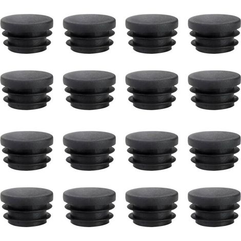 16 pièces Bouchons à Lamelles Ronds de 22 mm pour Tube Rond, Poteaux de ClôTure Ronds en Plastique PolyéThylèNe Robuste, Bouchons de 22 mm pour Couvrir Les Tubes en Acier, Les Tubes en Acier (1/4)