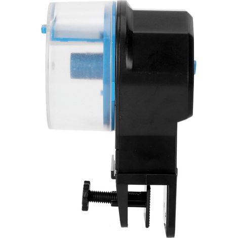 Distributeur automatique de nourriture pour poissons, programmable, flexible, pratique, facile à nettoyer et à installer, bleu (1/5)