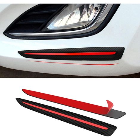 Bandes de protection universelles en caoutchouc anti-collision pour pare-chocs de voiture, compatibles avec la plupart des véhicules (2 pièces). (1/5)