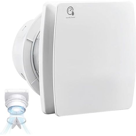 100 mm Silent Air Extractor Fan with Humidistat Timer VMC Bathroom (1/5)