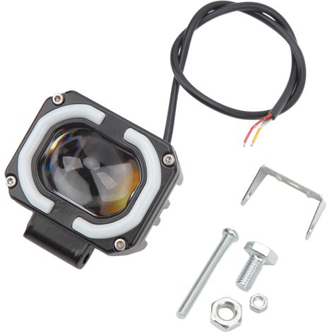 Phare LED 10-60V 2000LM IP67 Étanche Double Couleur Projecteur de Travail pour Camion Voiture SUV ATV UTV Bateau Moto Lentille Blanche (1/5)