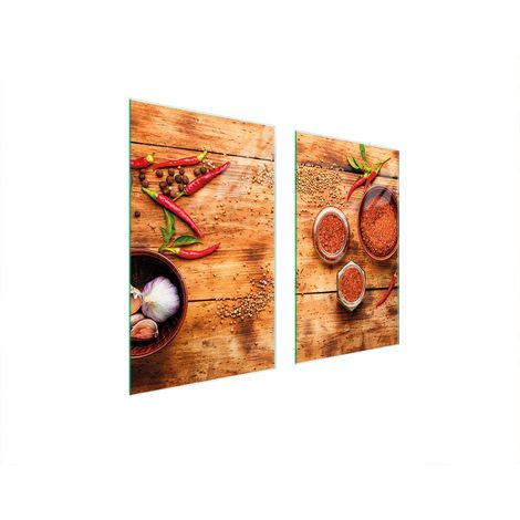 PIASTRA PROTETTIVA IN VETRO PER FORNELLO 75x52 CHILLI (1/5)