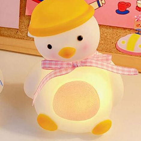 Niedliches LED-Nachtlicht für Mädchen im kippbaren Enten-Design, ideal für den Nachttisch oder das Studentenzimmer, ein einzigartiges Geschenk (1/5)