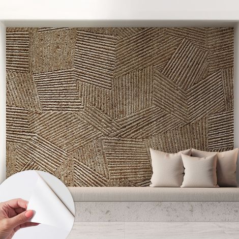 Papier peint autocollant avec imprimé pour décoration intérieure pour rénovation a motif Lignes structurées 208x146 cm (1/5)
