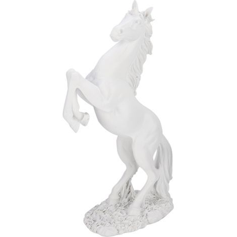 Sculpture de cheval de Style européen, décoration de bureau à domicile, accessoires de photographie (blanc)