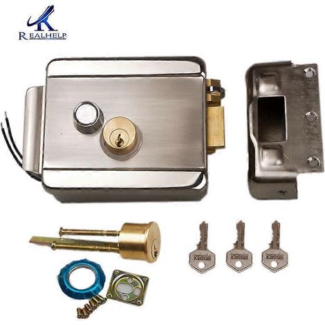 Zutrittskontrollsystem mit kabelgebundenem elektrischem Schloss (12 V DC-Motor), Video-Gegensprechanlage, Türklingel und Türzugangskontrollsystem (1/5)