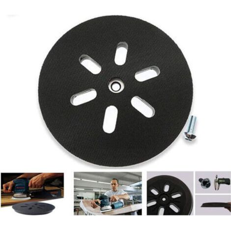 150 mm sanding pad - For Bosch GEX 150 AC, PEX 15 AE, GEX 150 Turbo random orbital sander - 150 mm with screw W, TRIMEC (1/5)