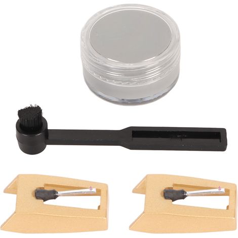 Kit de nettoyage et aiguille de rechange 4 en 1 pour tourne-disques Victrola, Crosley, ION, Jenson, Boytone, York, Yorx