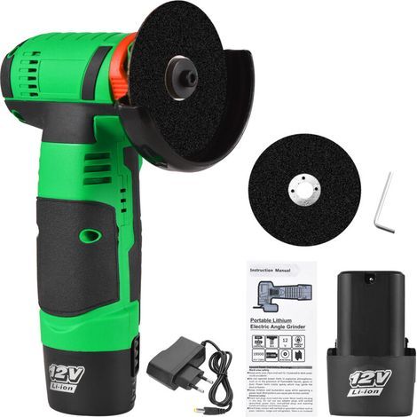 Mini meuleuse lithium découpe métal plastique 2 batteries 1 chargeur (1/5)