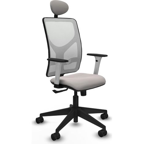 Silla de oficina piqueras y crespo Motilla blanco respaldo fijo (1/2)