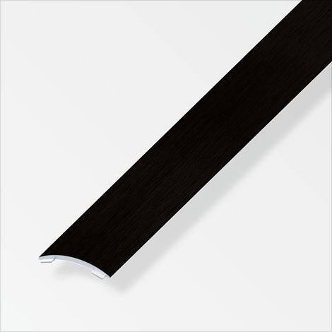 alfer Übergangsprofil 1 m, 30 x 5 mm Alu eloxiert gebürstet schwarz Profil (1/2)