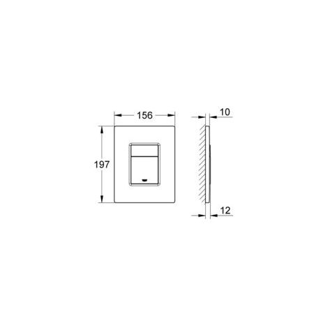 Grohe Skate Cosmopolitan WC-Betätigungsplatte, Alpinweiß (38732SH0) (1/2)