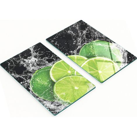 Planches décoratives en verre pour couper et servir de l'eau citronnée 2x30x52 cm (1/5)