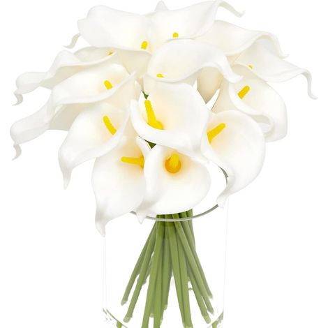 20 Bundles Fleurs artificielles, résistantes aux UV, sans décoloration, pour jardin, porche, fenêtre, décoration intérieure et extérieure (1/5)