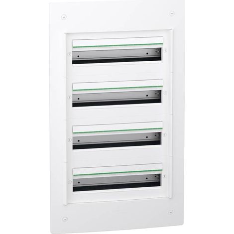 Coffret 4 rangées - 18 modules - Encastré - Sans porte - PrismaSeT XS