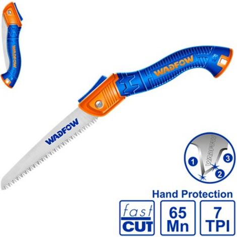 Serrucho de podar plegable 180mm SERRUCHO, acero 65Mn, dientes triples, corte eficiente