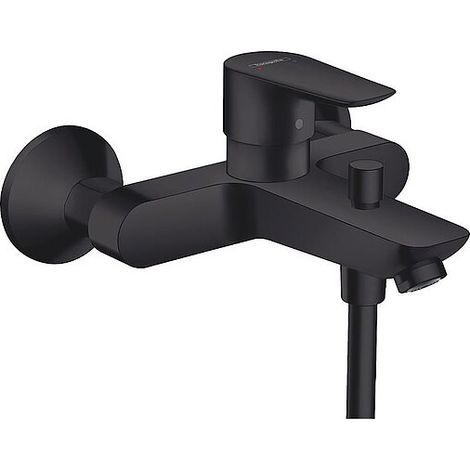 Aufputz-Wannenmischer Hansgrohe Talis E, Ausladung 194 mm, schwarz matt - 71740670