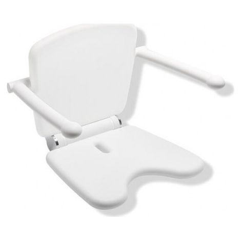 Siège rabattable Premium 802 LifeSystem White Edition. Armlehne blanc