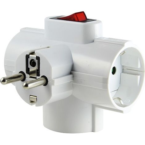 ADATTATORE 3P CON INTERRUTTORE 16A