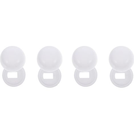 Capuchon de support WC 4 paires Accessoires pour sièges de toilette Couvercle de toilette Capuchons de toilettes pour le sol Récupérateur de toilettes Accessoires de (1/5)