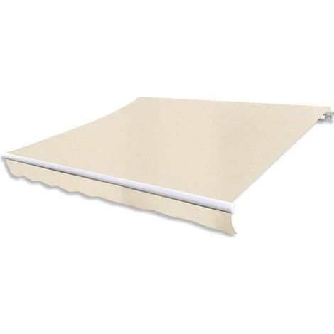 Store banne électrique pliant de 400 cm, couleur beige (1/5)