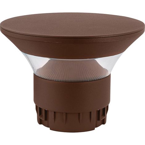 Paletto LED Diffuso GES2381 360° CCT 3000K/4000K/5000K IP65 in Alluminio Marrone Trattamento C4 - Gealuce (1/3)