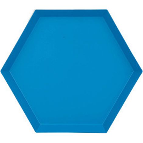 Plateau De Rangement - En Métal - Forme Hexagonale Et Losangique - Pour Bureau Cuisine Ou Décoration - 1 Pièce (1/5)