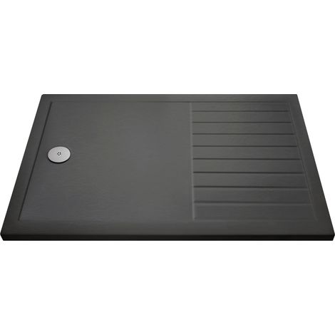 Premium Walk-In Shower Tray 1400mm x 900mm - Slate Grey