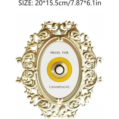 Bouton Pressoir À Champagne - Plaque Murale Décorative Vintage Européenne - Ornement Murale pour Salon Entrée Chambre Hôtel - 1 Pièce (1/4)