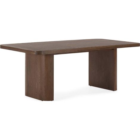 Table de salle à manger en chêne brun - brun (1/4)