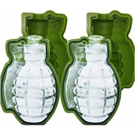 Lot de 2 moules en silicone grenade 3D en forme de grenade pour bar, fête, moule en silicone (1/5)