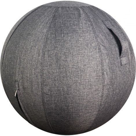 Cover Pour Ballon D Exercice - 55 Cm - En Lin De Coton - Avec Poignée - Pour Siège Ballon De Pilates Yoga Et Accouchement (1/5)