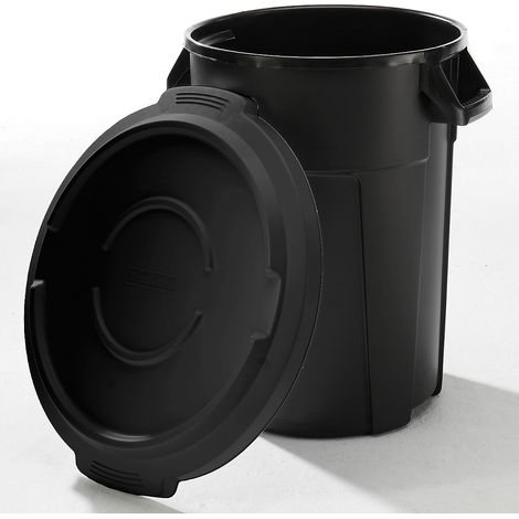 rothopro, Conteneur multi-fonctions Titan avec couvercle, noir (1/3)