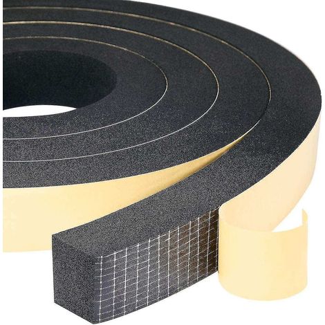 Striscia in gommapiuma 2 rotoli 25 mm (larghezza) x 20 mm (altezza) x 4 m (lunghezza) Sigillante Resistente alle intemperie Antiurto Anti-collisione Perfetta per mobili (1/4)