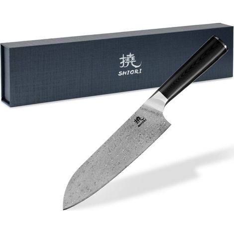 Shiori 撓 Yasashi-sa Santoku - un couteau de chef universel et polyvalent
