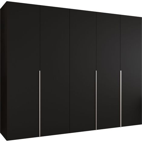 Armoire Hartford 538, Noir, 202x250x52cm, Portes d'armoire: Avec des charnières, Nombre d'étagères: 0 (1/5)