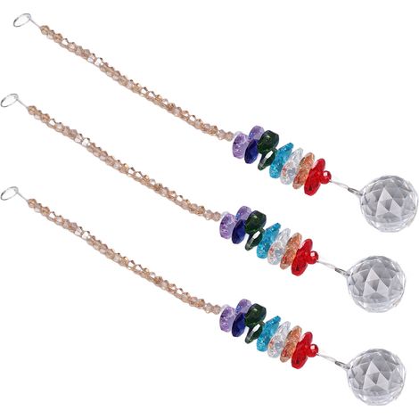 Lustre prismatique coloré en forme de larme, attrape-soleil, ornement décoratif pour voiture et fenêtre, cadeau décoratif. (1/5)