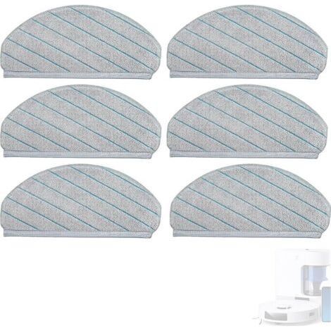 Accessories Cleaning Cloths for Ecovacs Deebot N20, N20 Pro, N20 Plus, N20 Pro Plus, X1, X1 Plus, T10, T10 Plus, Microfiber Wiping Cloth Replacement Parts,6pcs (1/4)