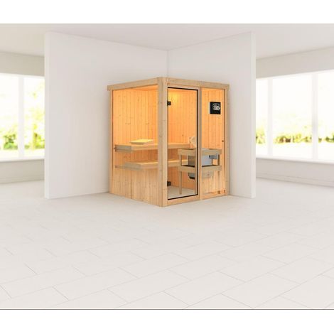 Norin Front,9kW Bio.Strg easy bronzierte Ganzglastür