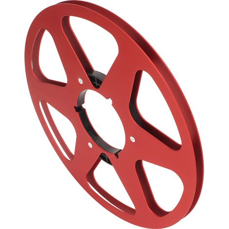 Bobine Vide 1/4 Pouce 10 Pouces en Alliage d'Aluminium pour Enregistreur - Accessoire Machine à Ouverture de Disque Nab Rouge (1/5)