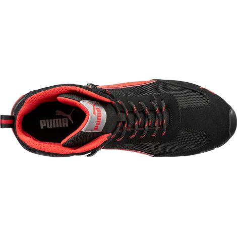 Chaussures de sécurité S1PLMADRID MID noir/rouge T.42 - PUMA SAFETY - 642740210000042