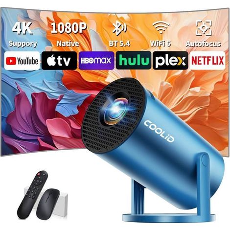 Mini Vidéoprojecteur - ETHNICS ORIGINS - 1080P - Wifi 6 - Bluetooth 5.4 - Portable 4K