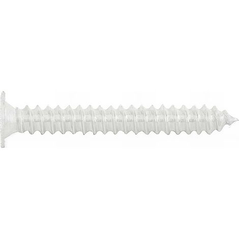 Index – Vis à tôle PH2 tête extraplate 4,2 x 32 mm zingué blanc – Pour tôle et PVC – Fixation étagère, réfrigérateur, enseigne (1/5)