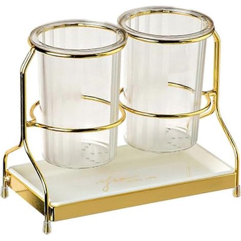 Vaisselle avec support métallique, pot à ustensiles de cuisine, organisateur de rangement pour couverts et ustensiles de table, B (1/5)