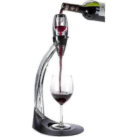 Aérateur de vin Magic Decanter Deluxe avec support, carafe à vin de luxe, verseur de vin (1/4)